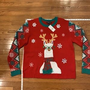 Cute lama Christmas sweater! - ugly Christmas sweater party?